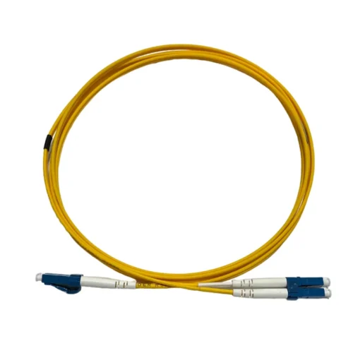 Patchcord de fibra óptica monomodo LC/UPC a LC/UPC de 2 metros con cubierta LSZH
