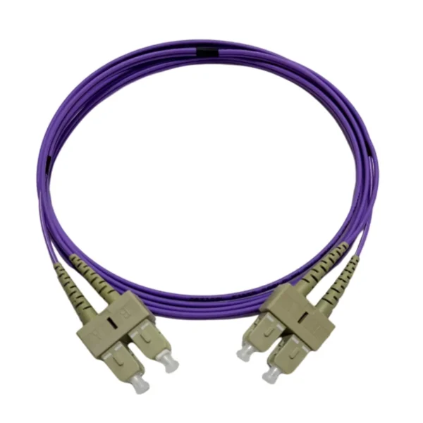 Patchcord de fibra óptica multimodo SC/UPC a SC/UPC de 3 metros con cubierta LSZH Radiocom